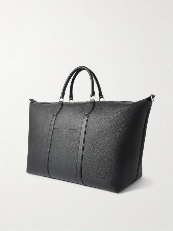 Full-Grain Leather Duffle Bag - BK Full-Grain Leather Duffle Bag - BK