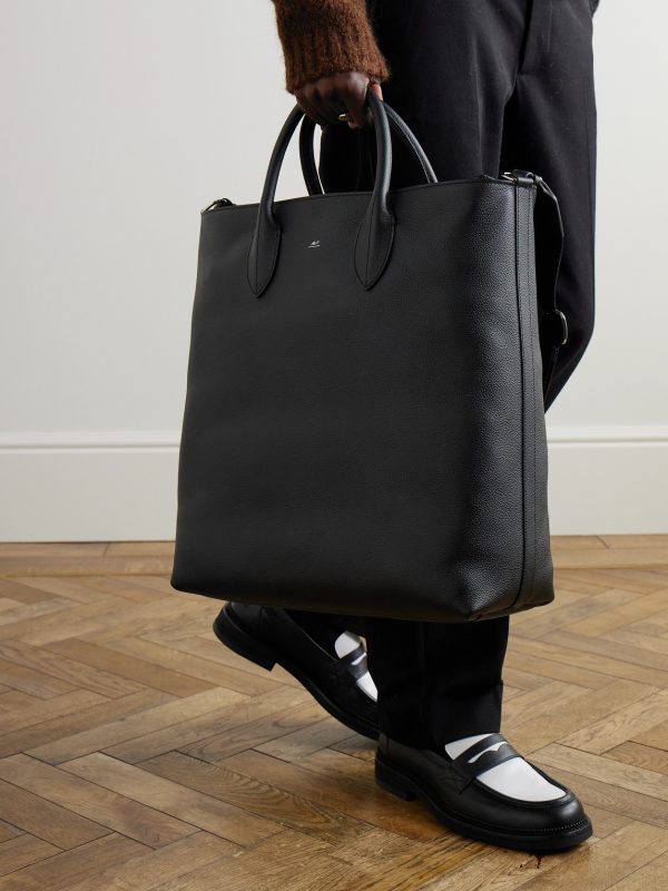Full-Grain Leather Tote Bag - OU Full-Grain Leather Tote Bag - OU