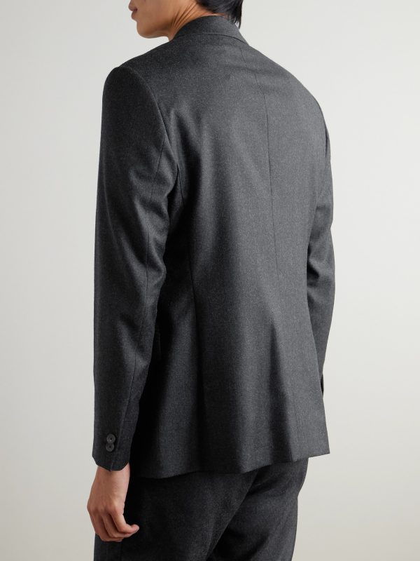 Regular-Fit Wool-Flannel Suit Jacket - BK Regular-Fit Wool-Flannel Suit Jacket - BK