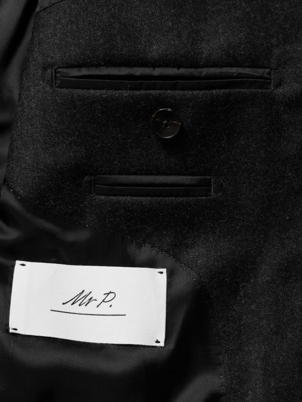 Regular-Fit Wool-Flannel Suit Jacket - E1 Regular-Fit Wool-Flannel Suit Jacket - E1