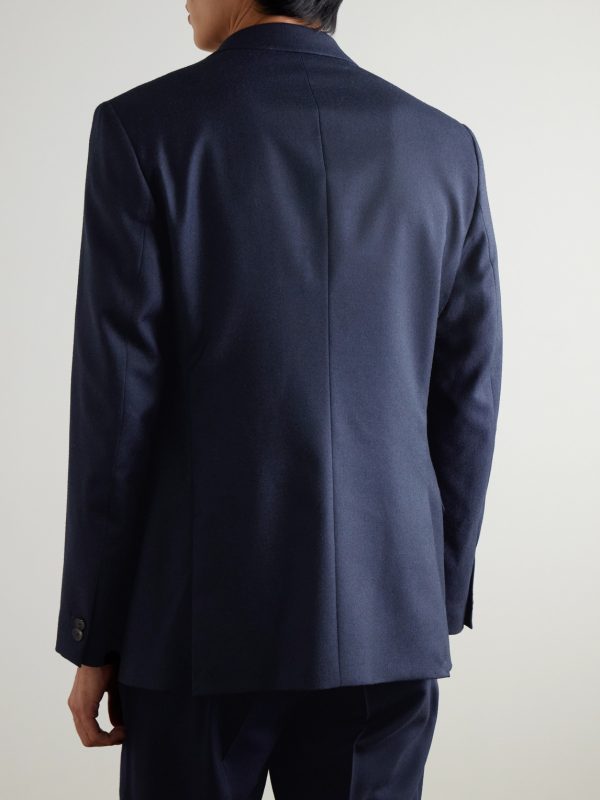 Regular-Fit Wool-Flannel Suit Jacket - BK