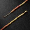 Gold Beaded Sapphire Necklace - BK Gold Beaded Sapphire Necklace - BK