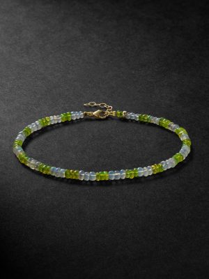 Gold Opal Beaded Bracelet Gold Opal Beaded Bracelet