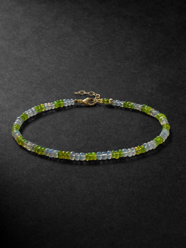 Gold Opal Beaded Bracelet