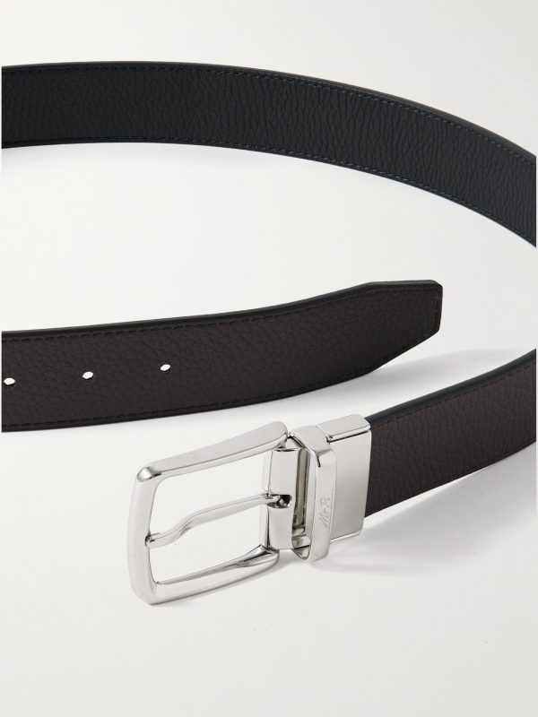 3cm Reversible Full-Grain Leather Belt - E1