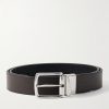 3cm Reversible Full-Grain Leather Belt