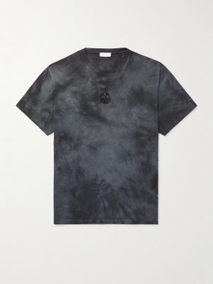 Logo-Embroidered Tie-Dyed Cotton-Jersey T-Shirt