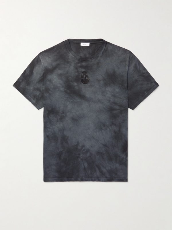 Logo-Embroidered Tie-Dyed Cotton-Jersey T-Shirt