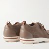360 Flexy Walk Leather-Trimmed Wish® Wool Sneakers - BK 360 Flexy Walk Leather-Trimmed Wish® Wool Sneakers - BK