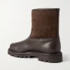 Suilven Walk Shearling-Lined Suede and Leather Boots - BK