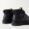Beinn Walk Shearling-Lined Leather and Padded Suede Boots - BK