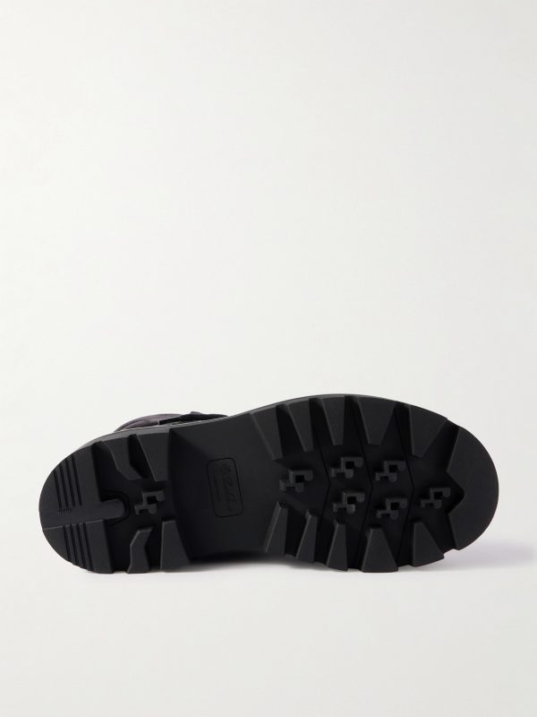 Beinn Walk Shearling-Lined Leather and Padded Suede Boots - E1