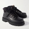 Beinn Walk Shearling-Lined Leather and Padded Suede Boots - FR