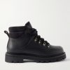 Beinn Walk Shearling-Lined Leather and Padded Suede Boots