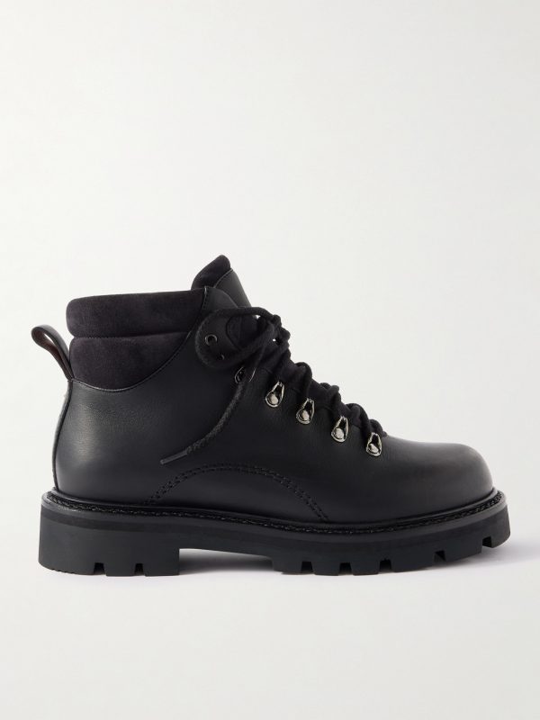 Beinn Walk Shearling-Lined Leather and Padded Suede Boots