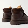 Beinn Walk Shearling-Lined Leather and Padded Suede Boots - BK