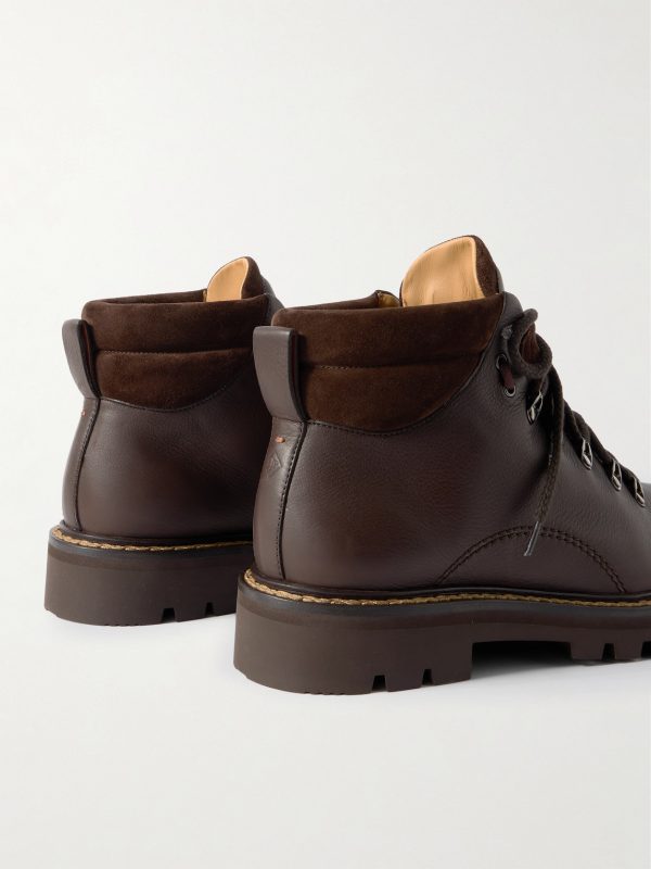 Beinn Walk Shearling-Lined Leather and Padded Suede Boots - BK