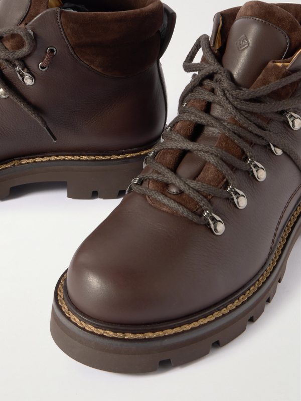 Beinn Walk Shearling-Lined Leather and Padded Suede Boots - CU