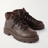 Beinn Walk Shearling-Lined Leather and Padded Suede Boots - FR
