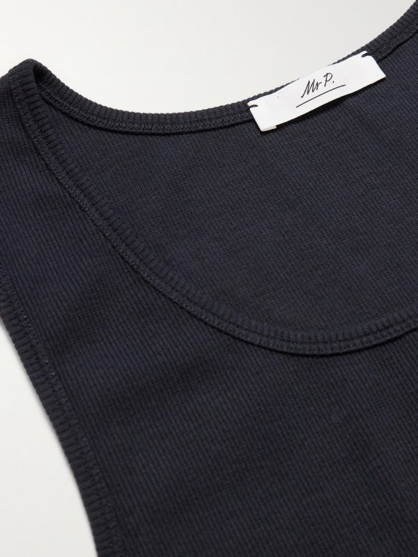 Ribbed Stretch-Organic Cotton-Jersey Tank Top - CU Ribbed Stretch-Organic Cotton-Jersey Tank Top - CU