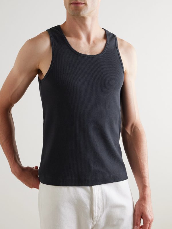 Ribbed Stretch-Organic Cotton-Jersey Tank Top - FR Ribbed Stretch-Organic Cotton-Jersey Tank Top - FR