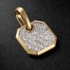 Octagonal Amulet 18-Karat Gold Diamond Pendant Octagonal Amulet 18-Karat Gold Diamond Pendant