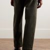 Slater Straight-Leg Pleated Jeans - BK Slater Straight-Leg Pleated Jeans - BK
