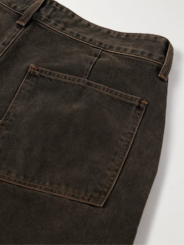 Slater Straight-Leg Pleated Jeans - CU Slater Straight-Leg Pleated Jeans - CU