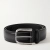 Curve 3.5cm Scritto Venezia Leather Belt Curve 3.5cm Scritto Venezia Leather Belt