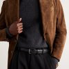 Curve 3.5cm Scritto Venezia Leather Belt - OU Curve 3.5cm Scritto Venezia Leather Belt - OU