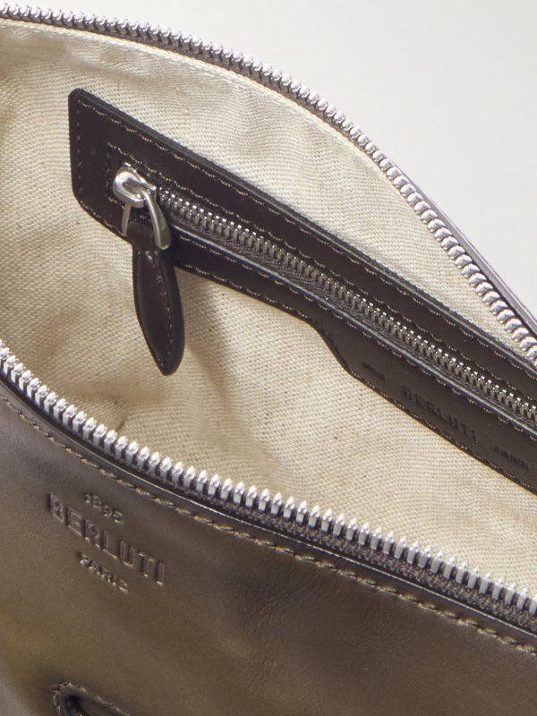Toujours Scritto Venezia Leather Messenger Bag - E1
