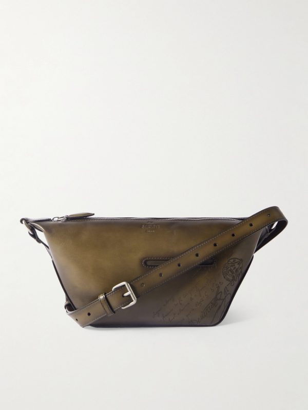 Toujours Scritto Venezia Leather Messenger Bag