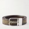 B Volute 3.5cm Scritto Venezia Leather Belt