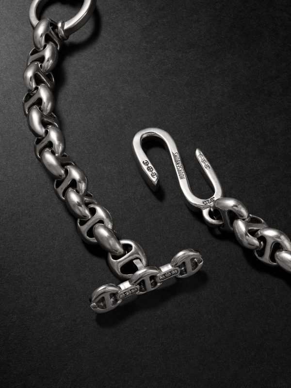 Open-Link™ Sterling Silver Diamond Wallet Chain - BK