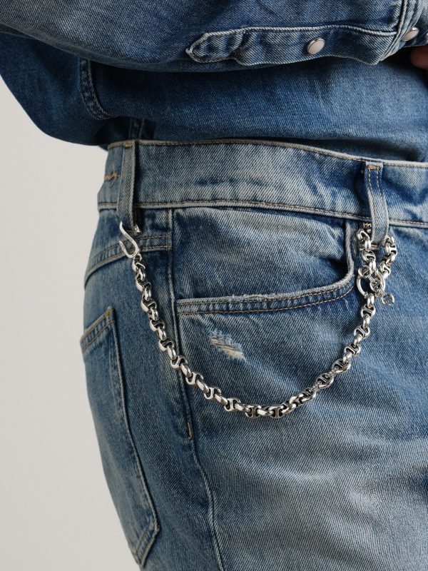 Open-Link™ Sterling Silver Diamond Wallet Chain - FR