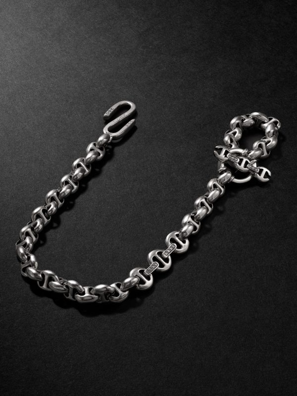 Open-Link™ Sterling Silver Diamond Wallet Chain