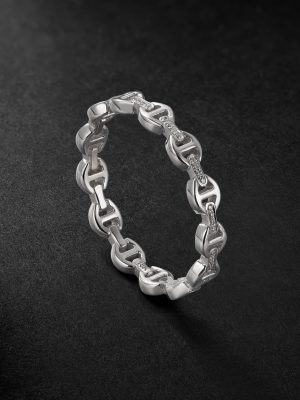 Micro Dame II 18-Karat White Gold Diamond Ring