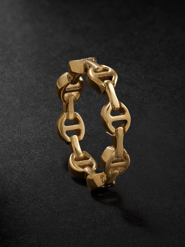 Dame Tri-Link 18-Karat Gold Pendant - BK Dame Tri-Link 18-Karat Gold Pendant - BK