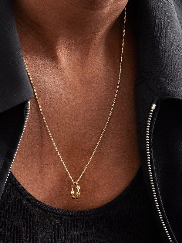 Dame Tri-Link 18-Karat Gold Pendant - OU Dame Tri-Link 18-Karat Gold Pendant - OU