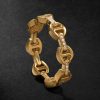 Dame Tri-Link 18-Karat Gold Diamond Ring
