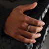 Dame Tri-Link 18-Karat White Gold Ring - FR