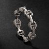 Dame Tri-Link 18-Karat White Gold Ring