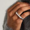 Bonded Double Barrel Knuckle Sterling Silver Ring - FR