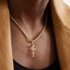 Sacred Cross 18-Karat Gold Diamond Pendant - OU Sacred Cross 18-Karat Gold Diamond Pendant - OU