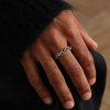 Strut Sterling Silver Diamond Ring - FR Strut Sterling Silver Diamond Ring - FR