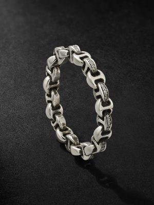 Strut Sterling Silver Diamond Ring Strut Sterling Silver Diamond Ring