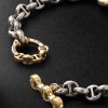 Sterling Silver and 18-Karat Gold Diamond Bracelet - BK Sterling Silver and 18-Karat Gold Diamond Bracelet - BK