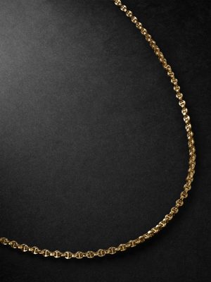 Micro Open-Link™ 18-Karat Gold Diamond Chain Necklace Micro Open-Link™ 18-Karat Gold Diamond Chain Necklace