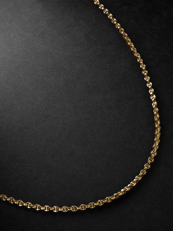 Micro Open-Link™ 18-Karat Gold Diamond Chain Necklace Micro Open-Link™ 18-Karat Gold Diamond Chain Necklace