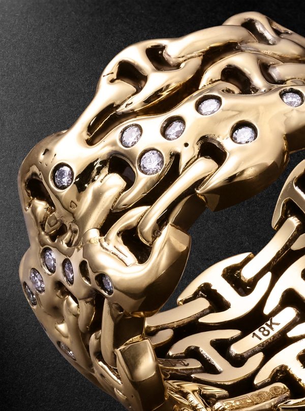 Sacred Melted Series 18-Karat Gold Diamond Ring - CU Sacred Melted Series 18-Karat Gold Diamond Ring - CU